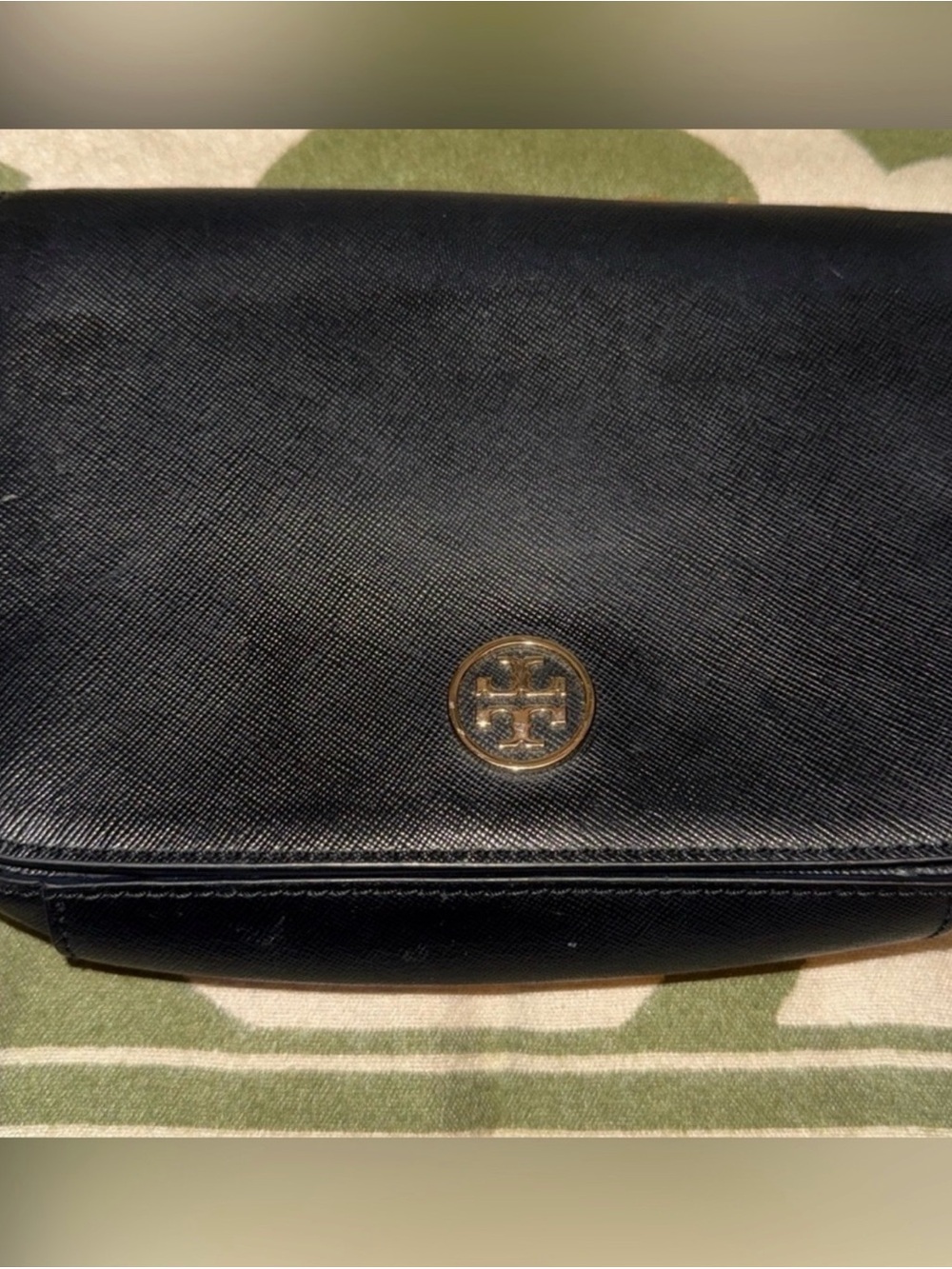 Tory Burch Black Leather Crossbody with Gold Emblem - Picture 4 of 11